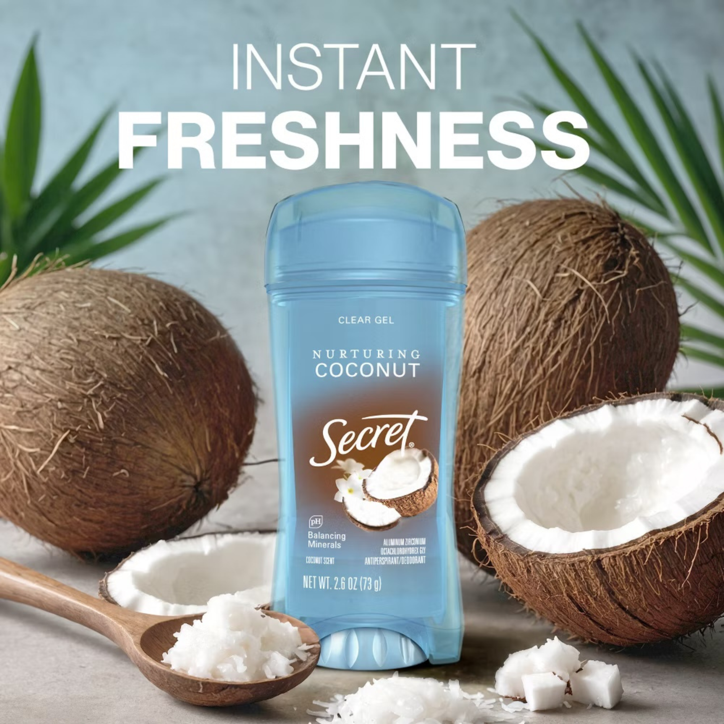 Secret Fresh Clear Gel Deodorant - Coconut Scent