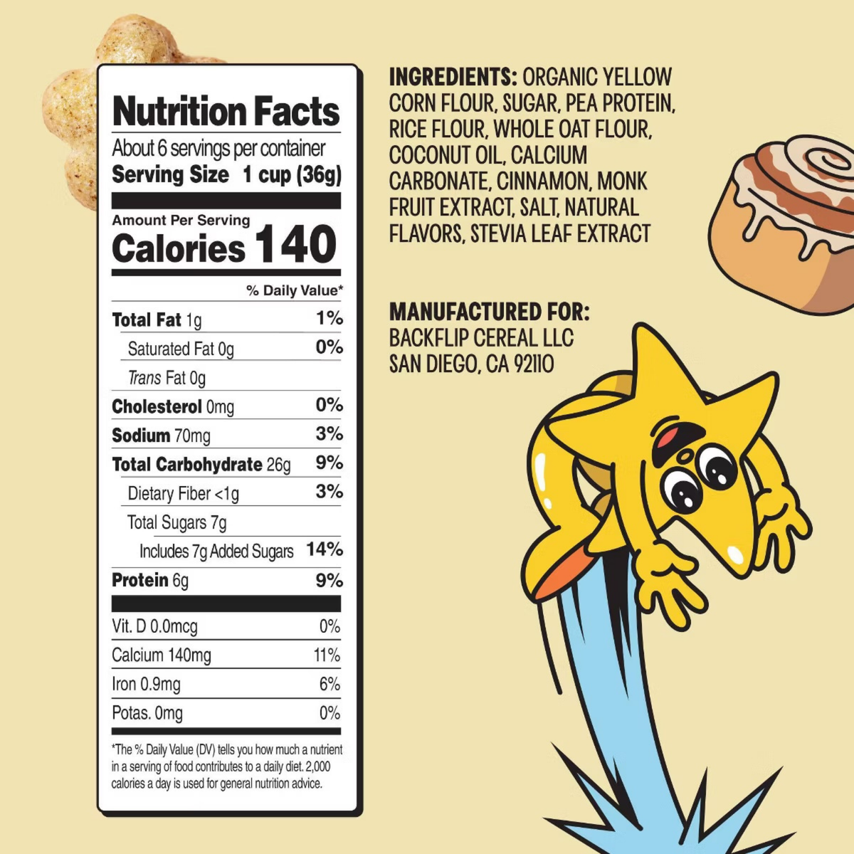 Backflip Cereal - Cinnamon Magic