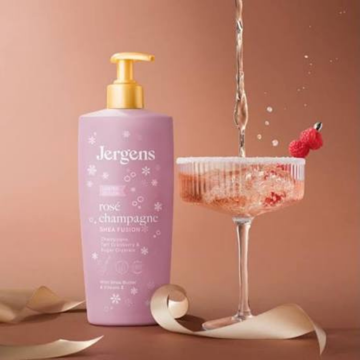 Jergens Shea Fusion Body Lotion - Rose Champagne