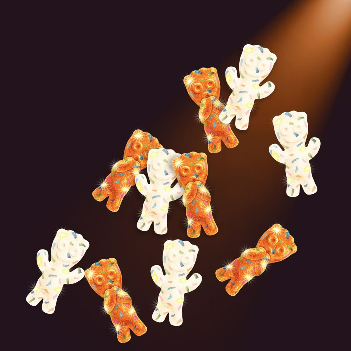 Sour Patch Kids Glow Up Ghosts - Peach & Orange 8.37oz