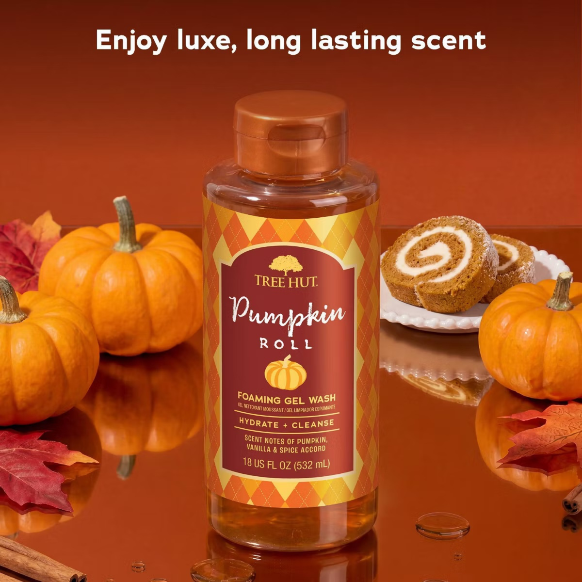 Tree Hut Foaming Gel Body Wash - Pumpkin Roll