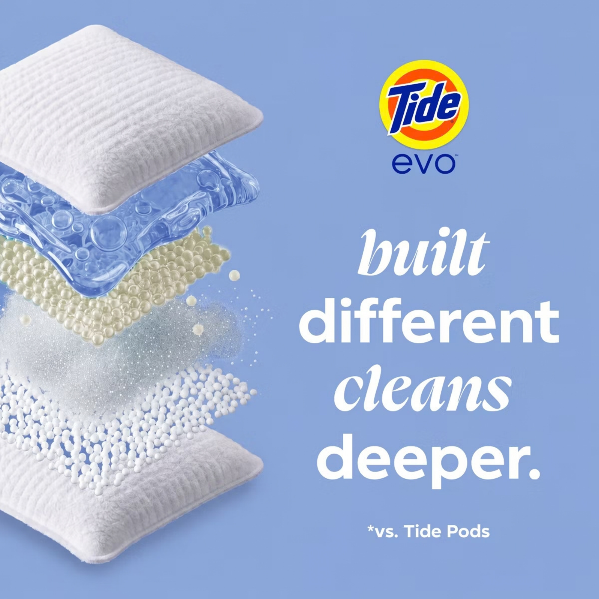 Tide Evo Laundry Detergent Tiles - Free & Gentle (16 Count)