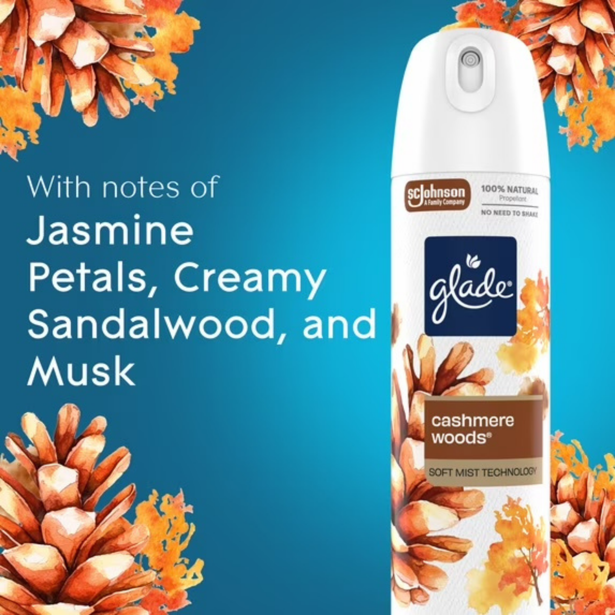 Glade Air Freshener Spray - Cashmere Woods