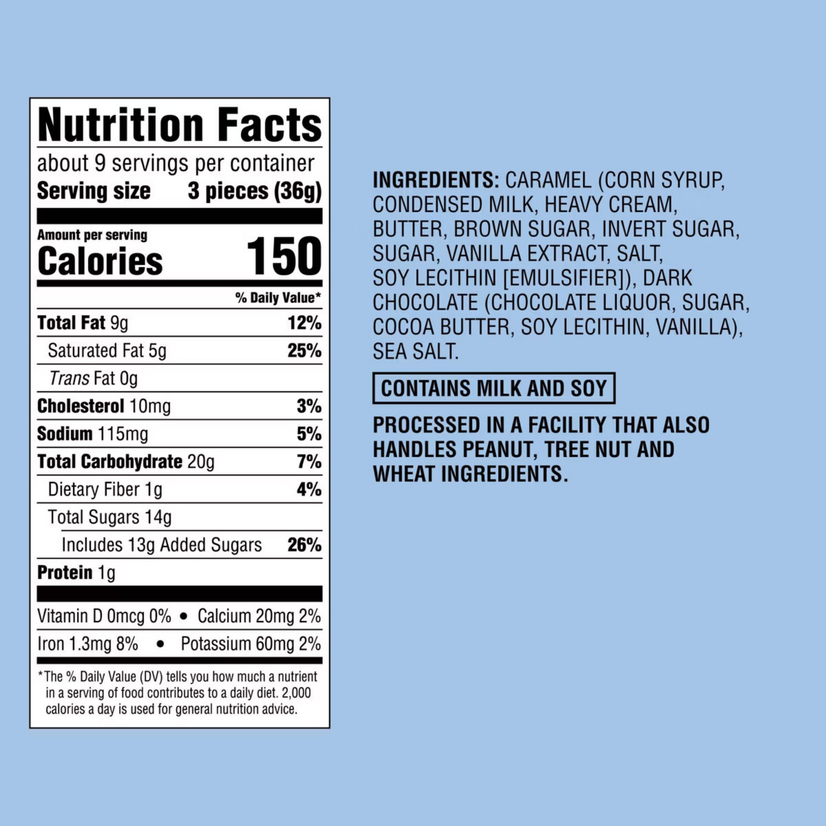 Favourite Day Dark Chocolate Sea Salt Caramel Candy 11oz