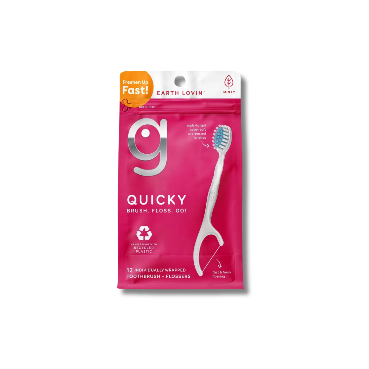 Grin Quicky Individual Toothbrush & Flossers