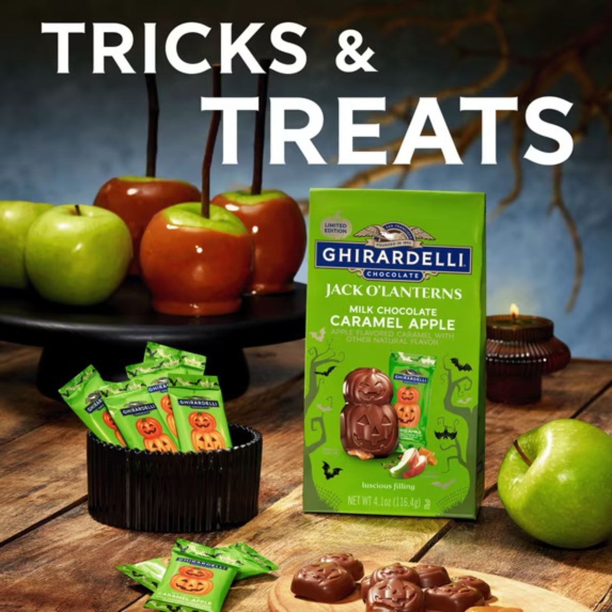 Ghiradelli Jack O'Lanterns - Caramel Apple