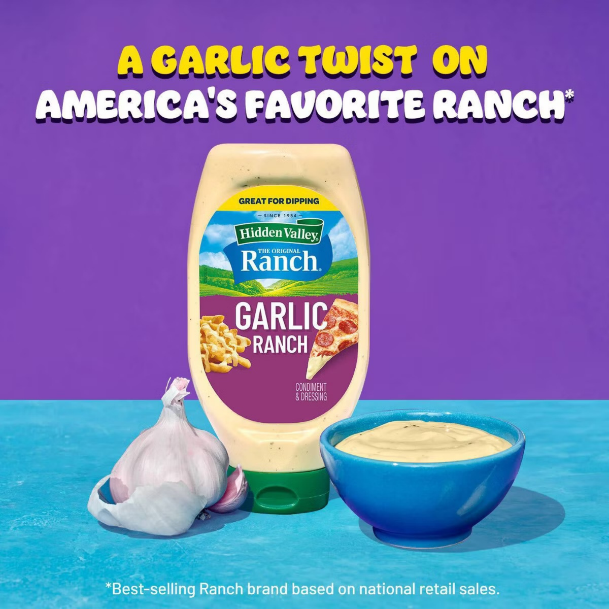 Hidden Valley Garlic Ranch Sauce 20floz