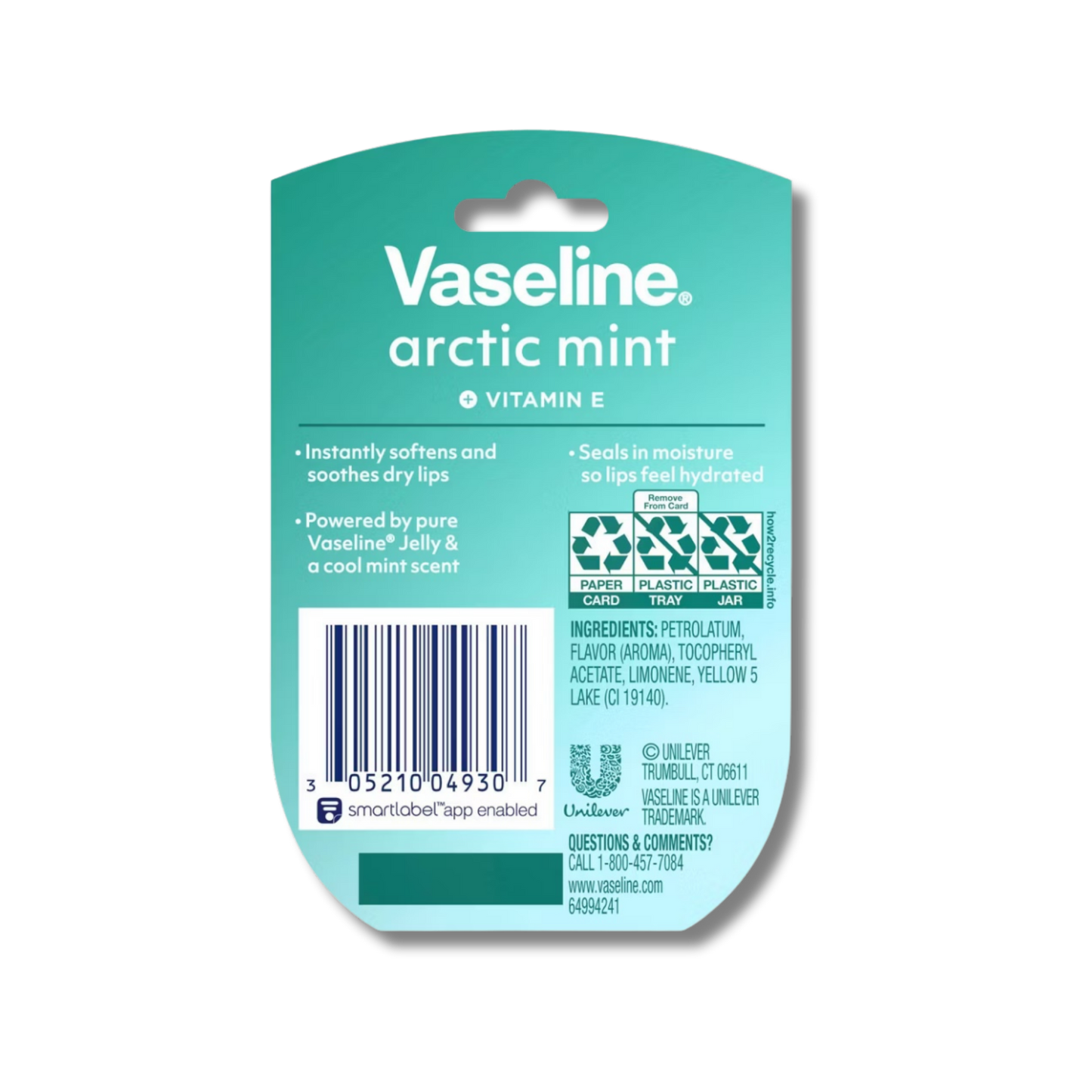 Vaseline Mini Lip Balm - Arctic Mint
