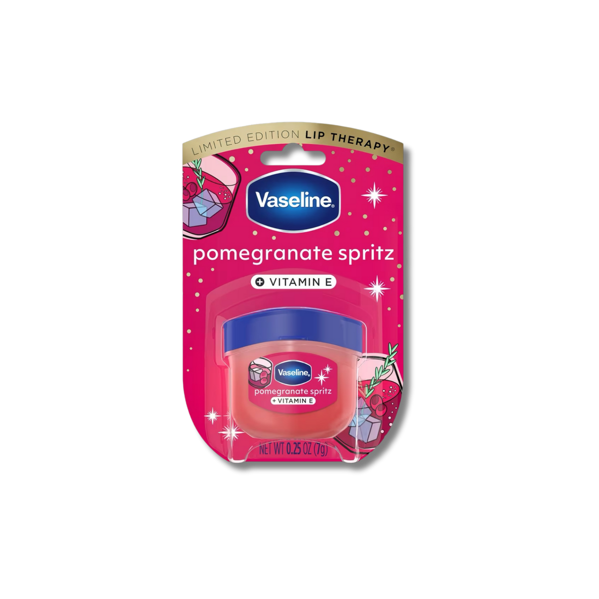 Vaseline Mini Lip Balm - Pomegranate Spritz
