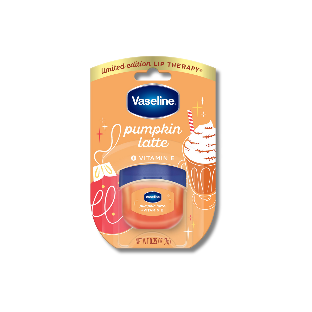 Vaseline Mini Lip Balm - Pumpkin Latte