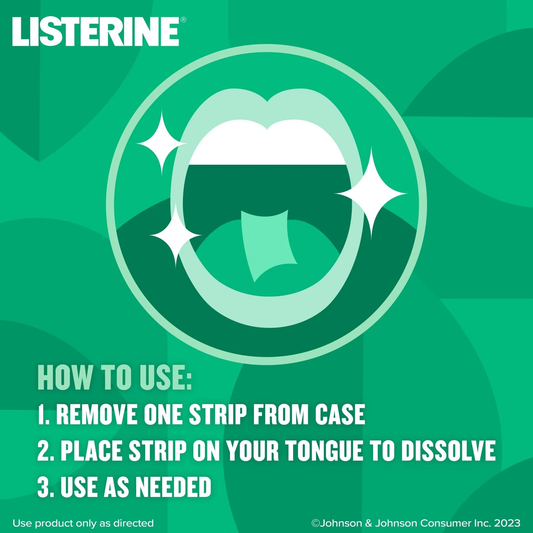 Listerine PocketPaks Portable Fresh Breath Strips - Spearmint
