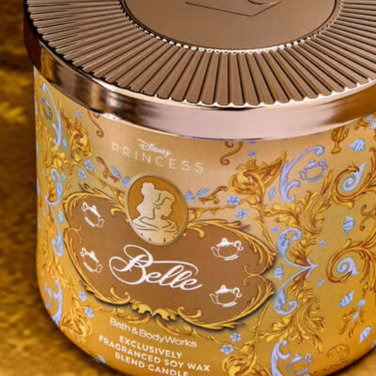 Bath & Body Works x Disney Princess Belle 3 Wick Candle