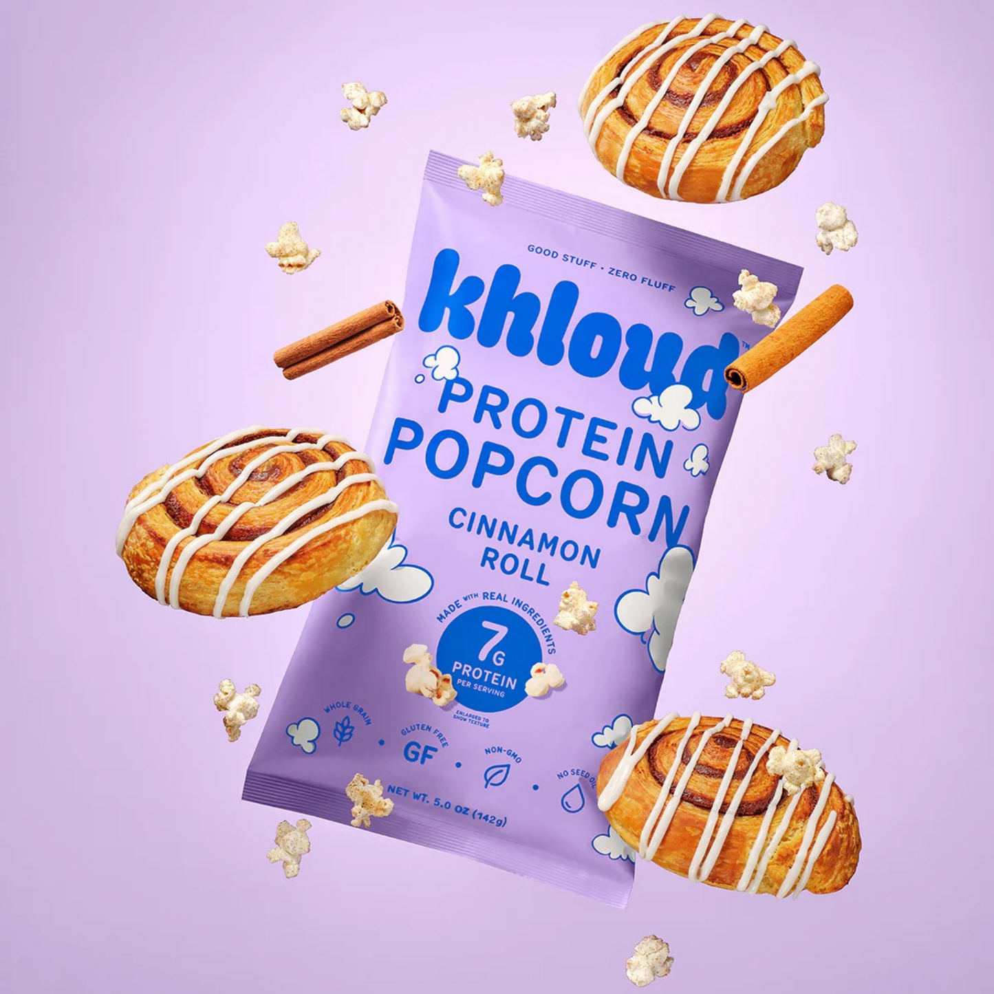 Khloud Protein Popcorn - Cinnamon Roll