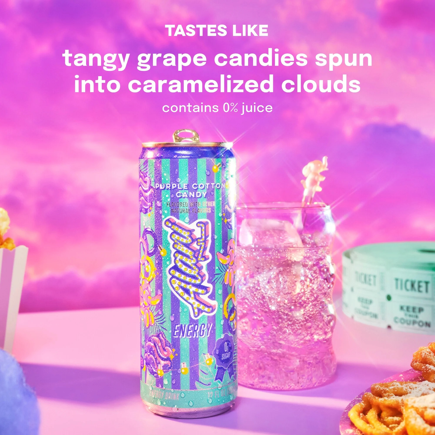 Alani Nu Energy Drink - Purple Cotton Candy 335ml