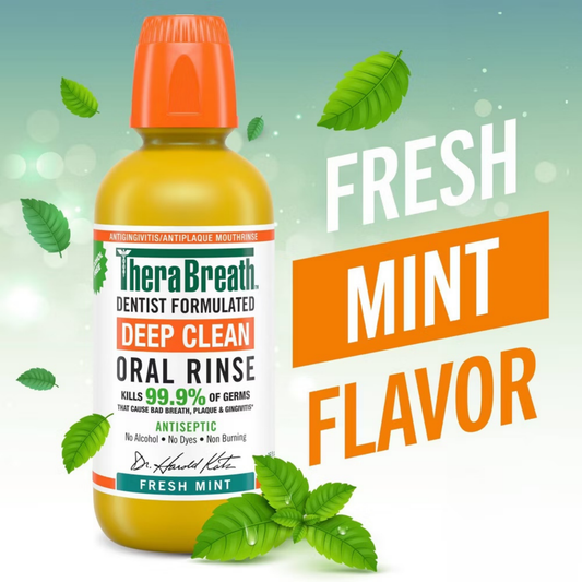TheraBreath Mouthwash Mini - Deep Clean Fresh Mint