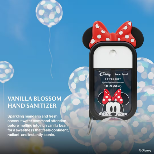 Touchland x Minnie Mouse Hand Sanitiser & Case - Vanilla Blossom