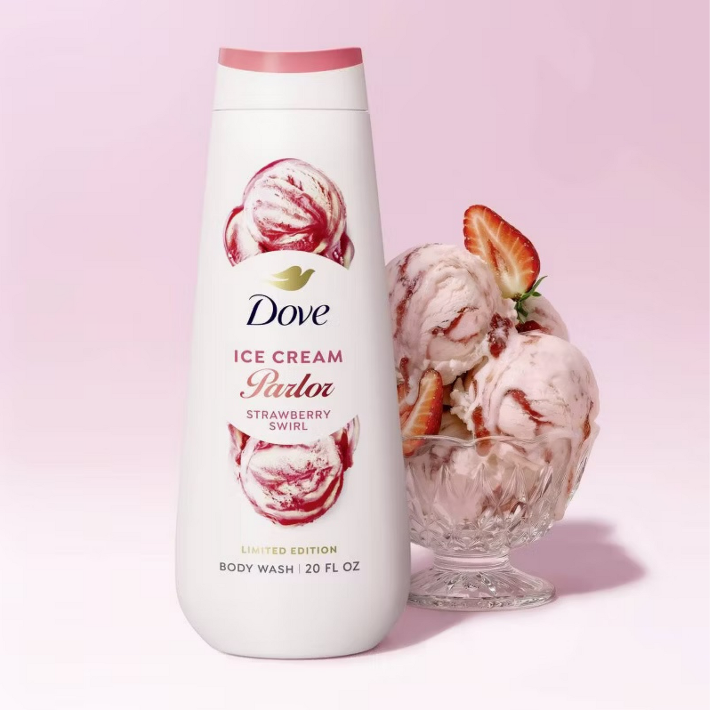 Dove Beauty Ice Cream Parlour Body Wash - Strawberry Swirl