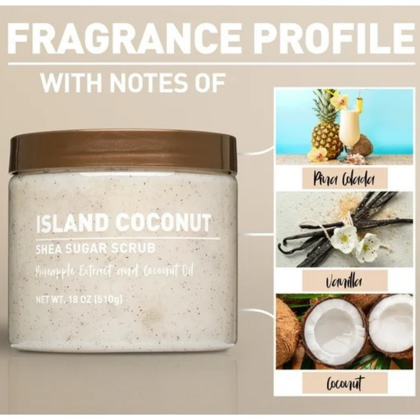 Walmart Shea Sugar Scrub - Island Coconut