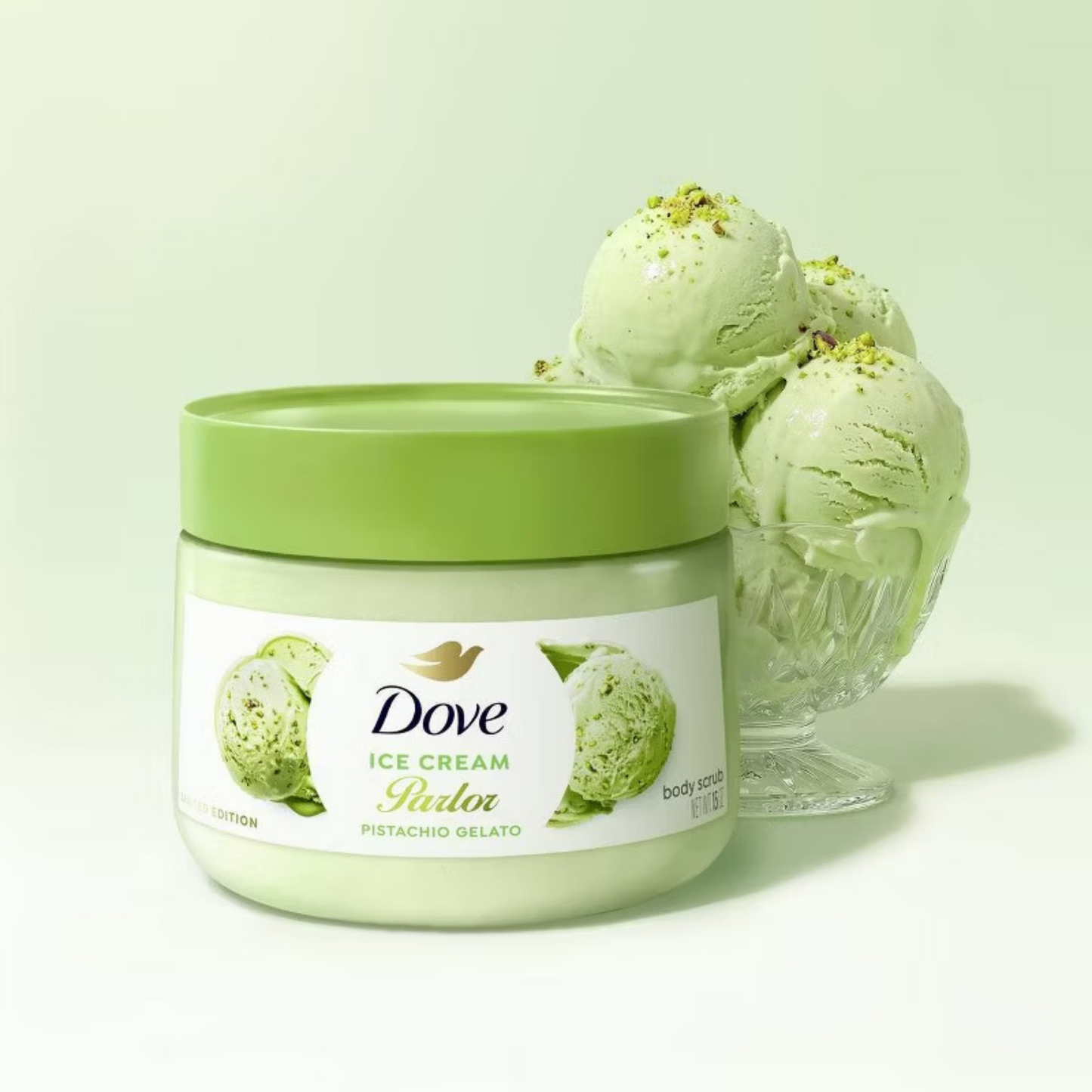 Dove Ice Cream Parlor Body Scrub - Pistachio Gelato