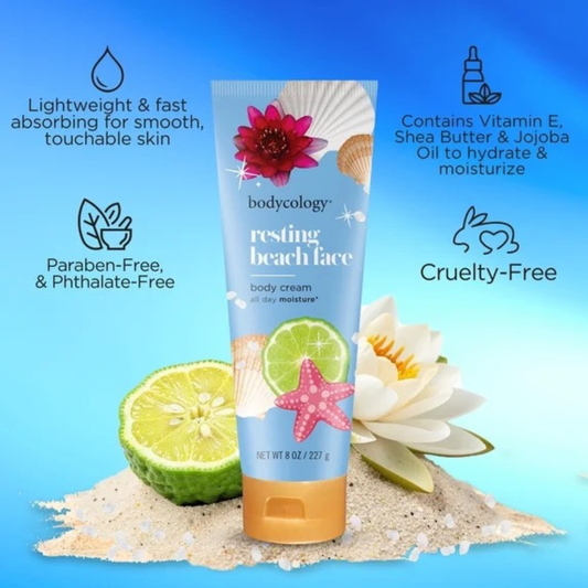 Bodycology Shea Butter Body Cream - Resting Beach Face