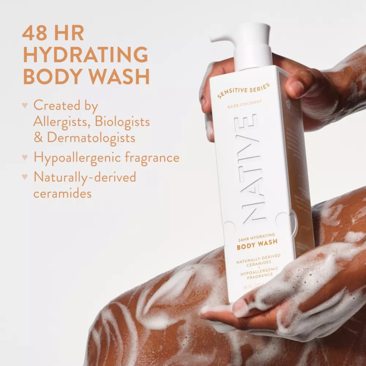 Native Sensitive Series Body Wash - Bare Coconut
