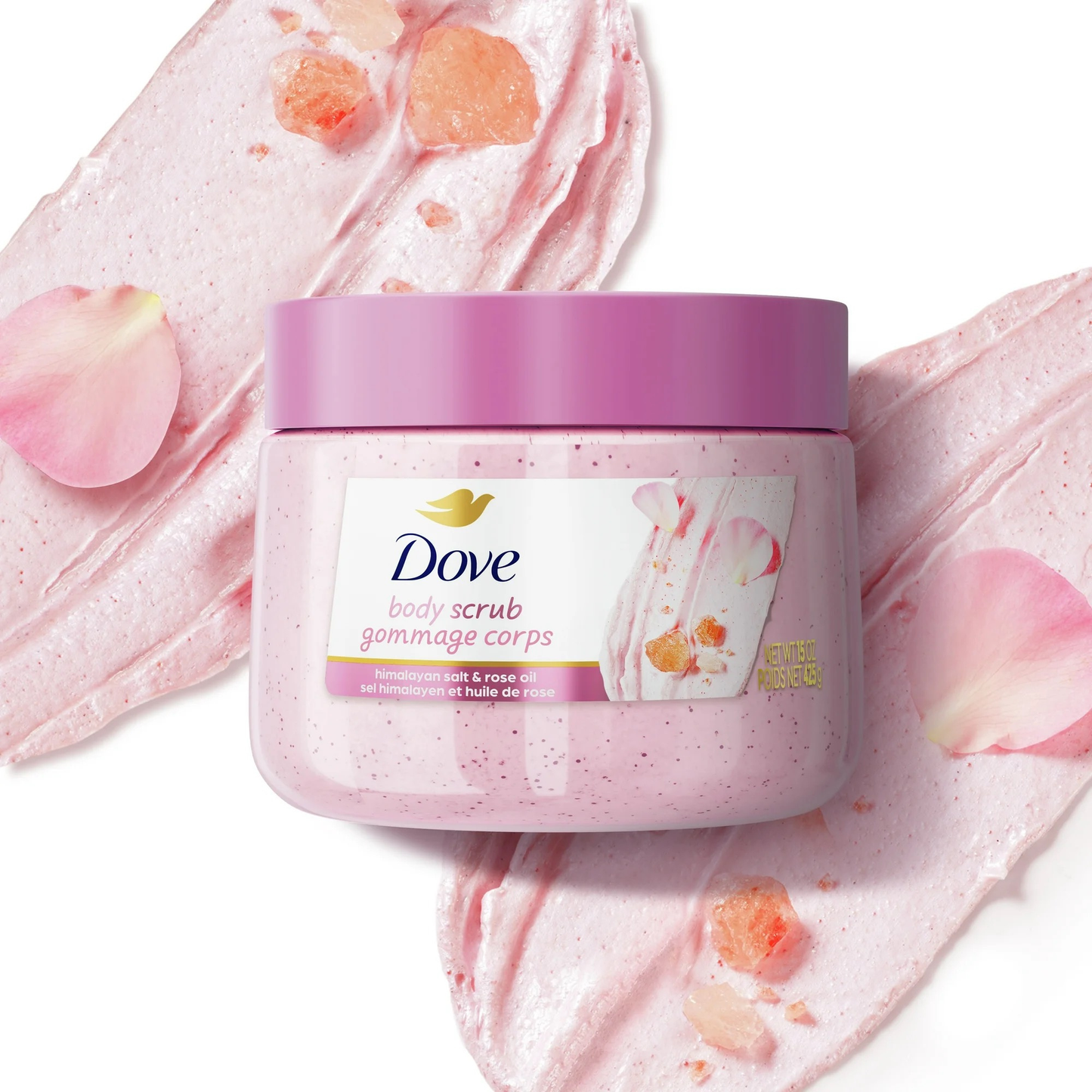 Dove Beauty Scrub - Himalayan Salt & Rose Oil