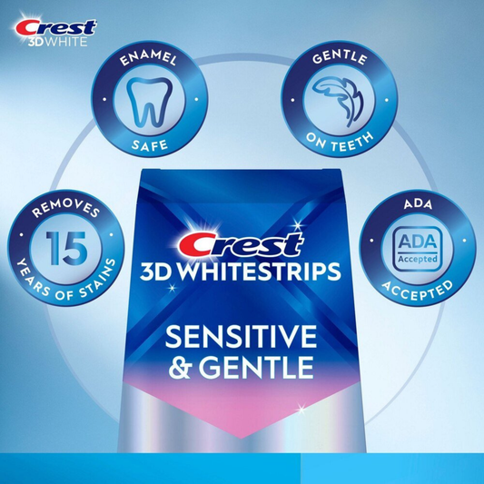 Crest 3D White Sensitive & Gentle Teeth Whitening Kit (18 Treatments)