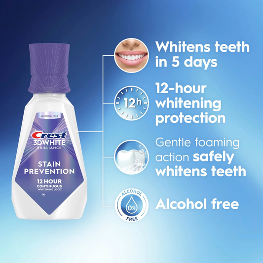 Crest 3D White Mouthwash - Stain Prevention