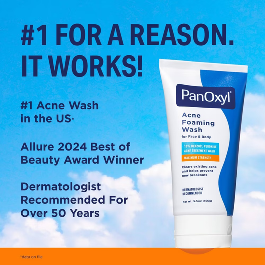 PanOxyl 10% Benzoyl Peroxide Acne Foaming Wash