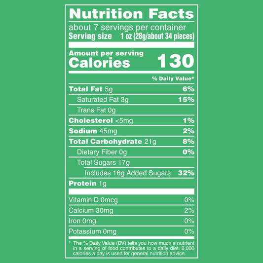 M&M's Mint Crunchy Cookie 7.40z