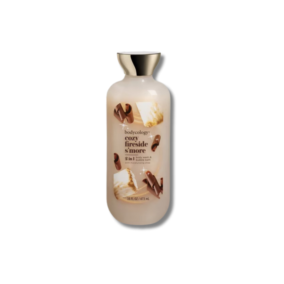 Bodycology 2 In 1 Body Wash & Bubble Bath - Cozy Fireside S'more