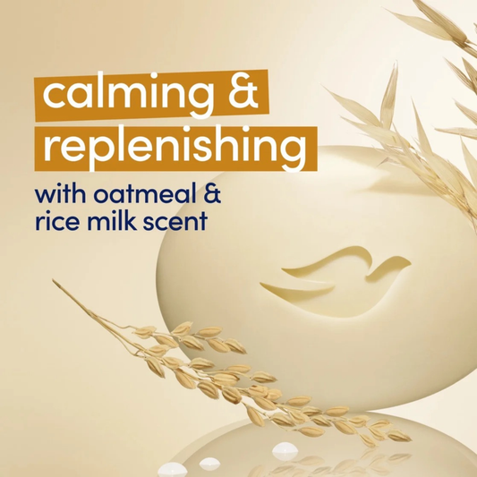Dove Calming Beauty Bar Soap - Oatmeal Rice Milk 4pk