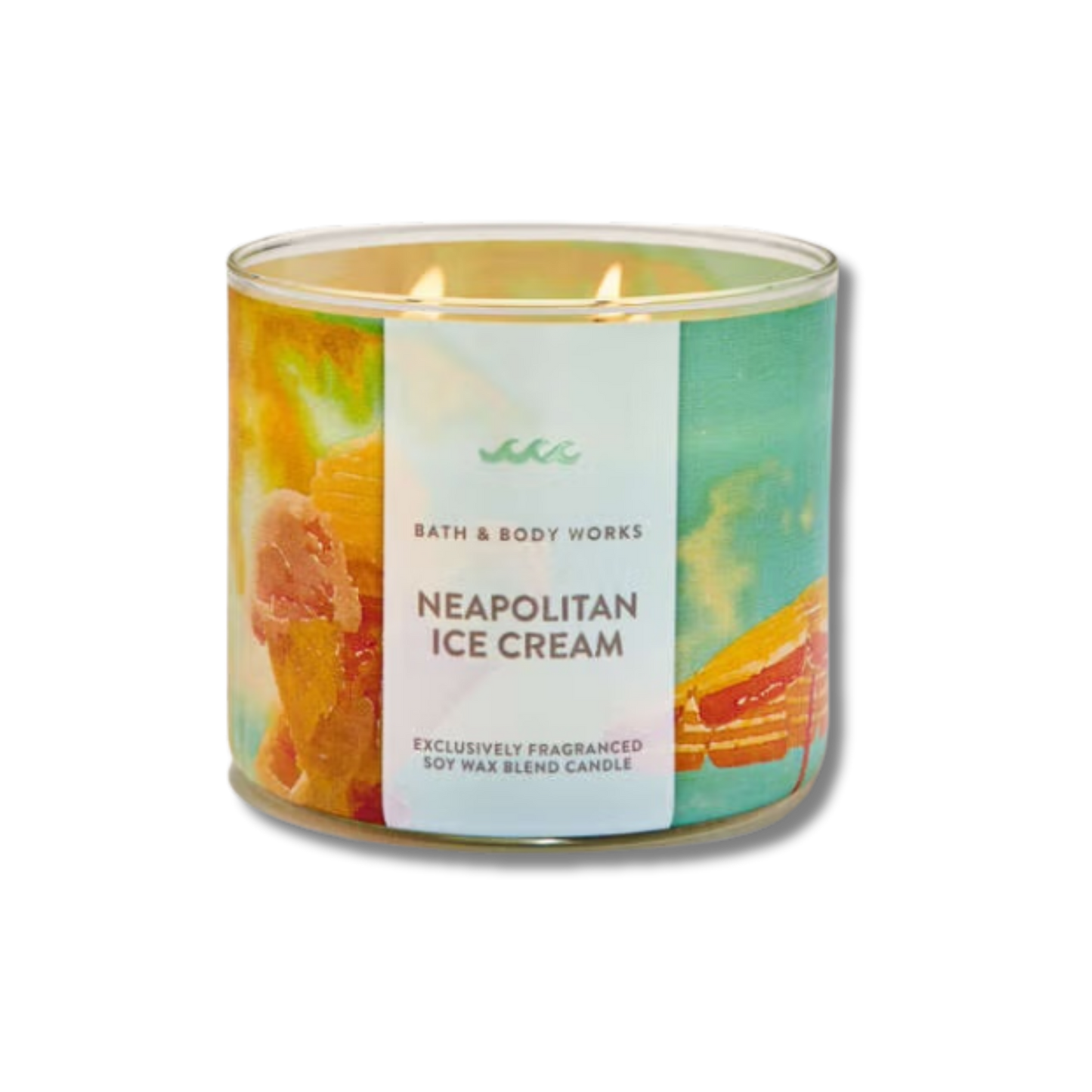 Bath & Body Works 3 Wick Candle - Neapolitan Ice Cream