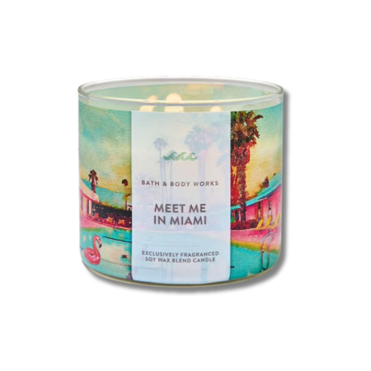 Bath & Body Works 3 Wick Candle - Meet Me In Miami