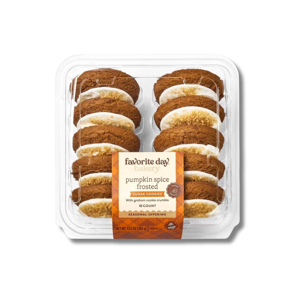Favourite Day Sugar Cookies - Pumpkin Spice Frosted