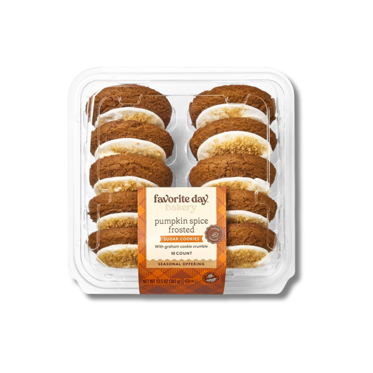 Favourite Day Sugar Cookies - Pumpkin Spice Frosted