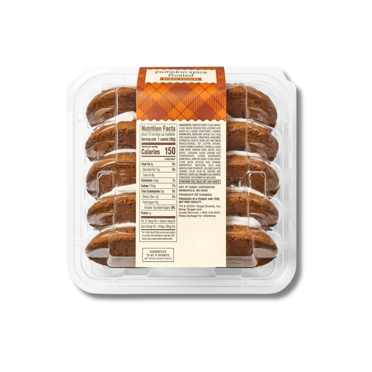 Favourite Day Sugar Cookies - Pumpkin Spice Frosted