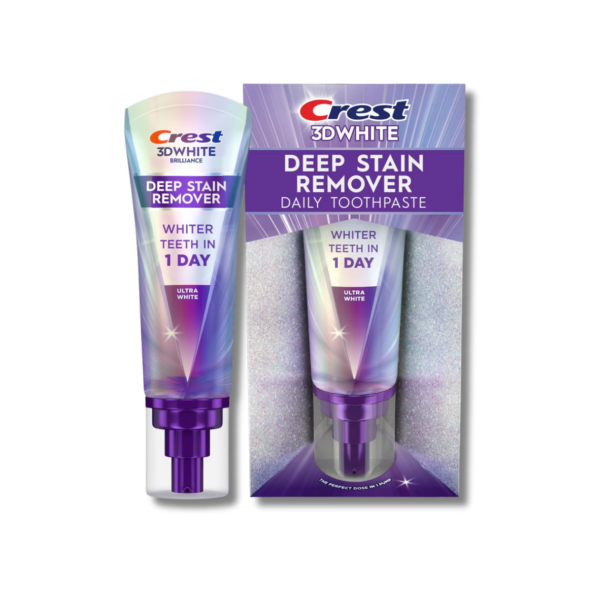 Crest 3D White Deep Stain Remover Daily Toothpaste - Ultra White 3.1oz