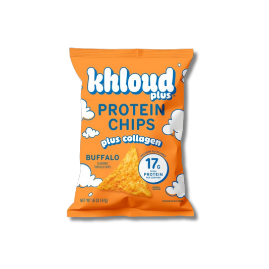 Khloud Plus Collagen Protein Chips - Buffalo 1.6oz Snack Size