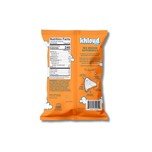 Khloud Plus Collagen Protein Chips - Buffalo 1.6oz Snack Size