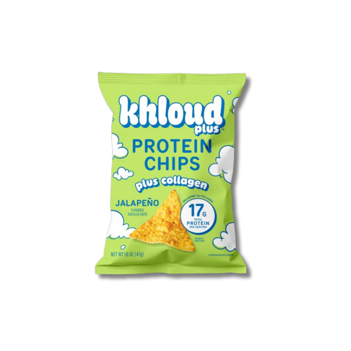 Khloud Plus Collagen Protein Chips - Jalapeno 1.6oz Snack Size