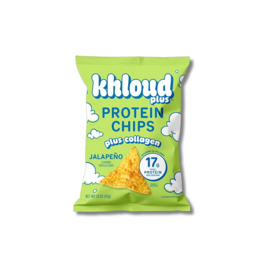 Khloud Plus Collagen Protein Chips - Jalapeno 1.6oz Snack Size