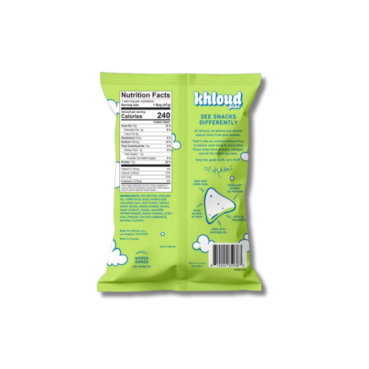 Khloud Plus Collagen Protein Chips - Jalapeno 1.6oz Snack Size