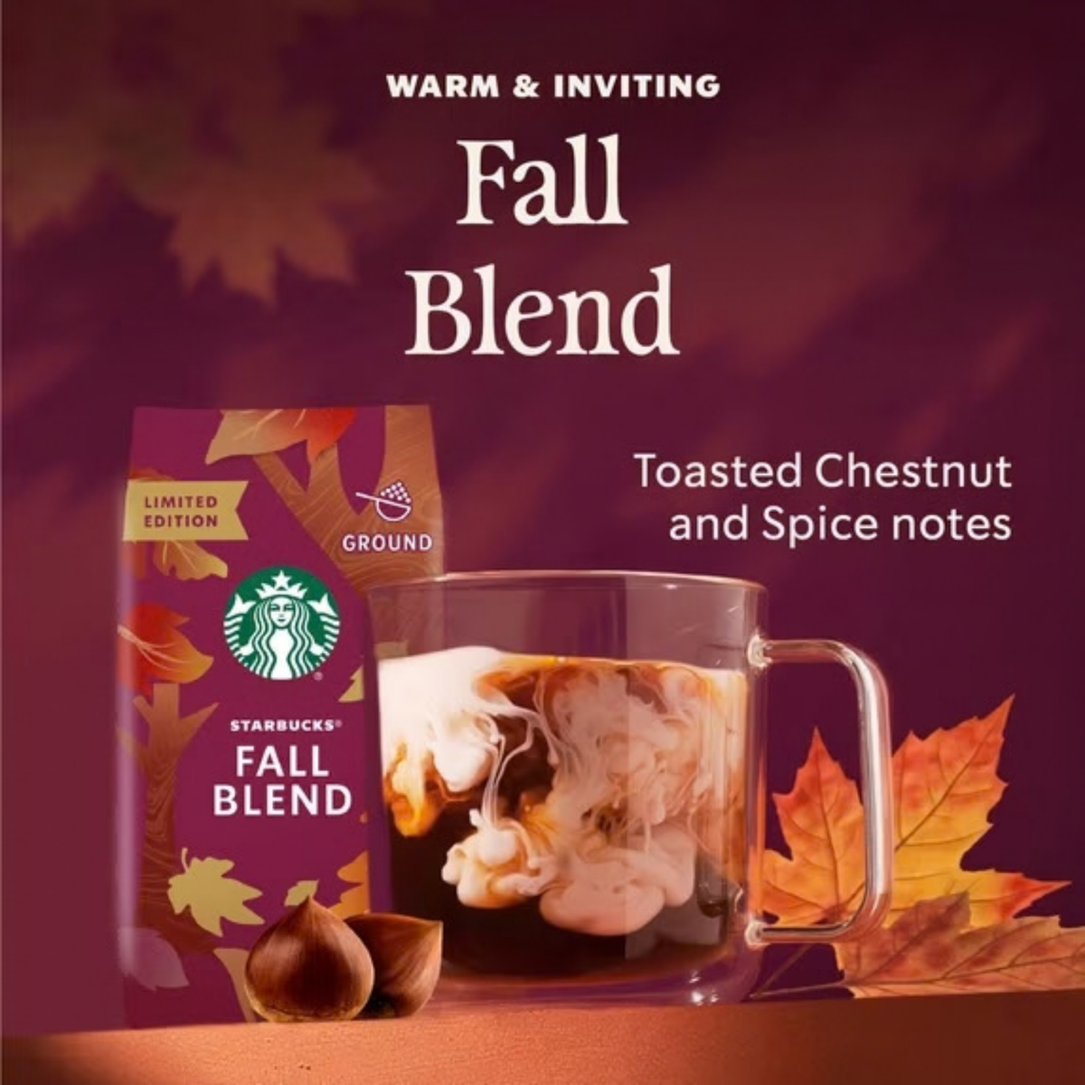 Starbucks Ground Coffee - Fall Blend 10oz
