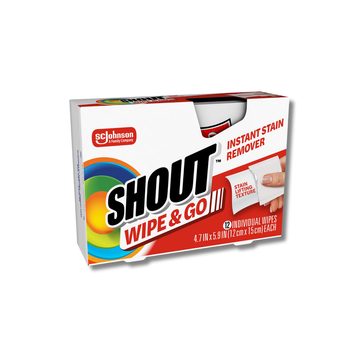 Shout Wipe & Go Instant Stain Remover Wipes