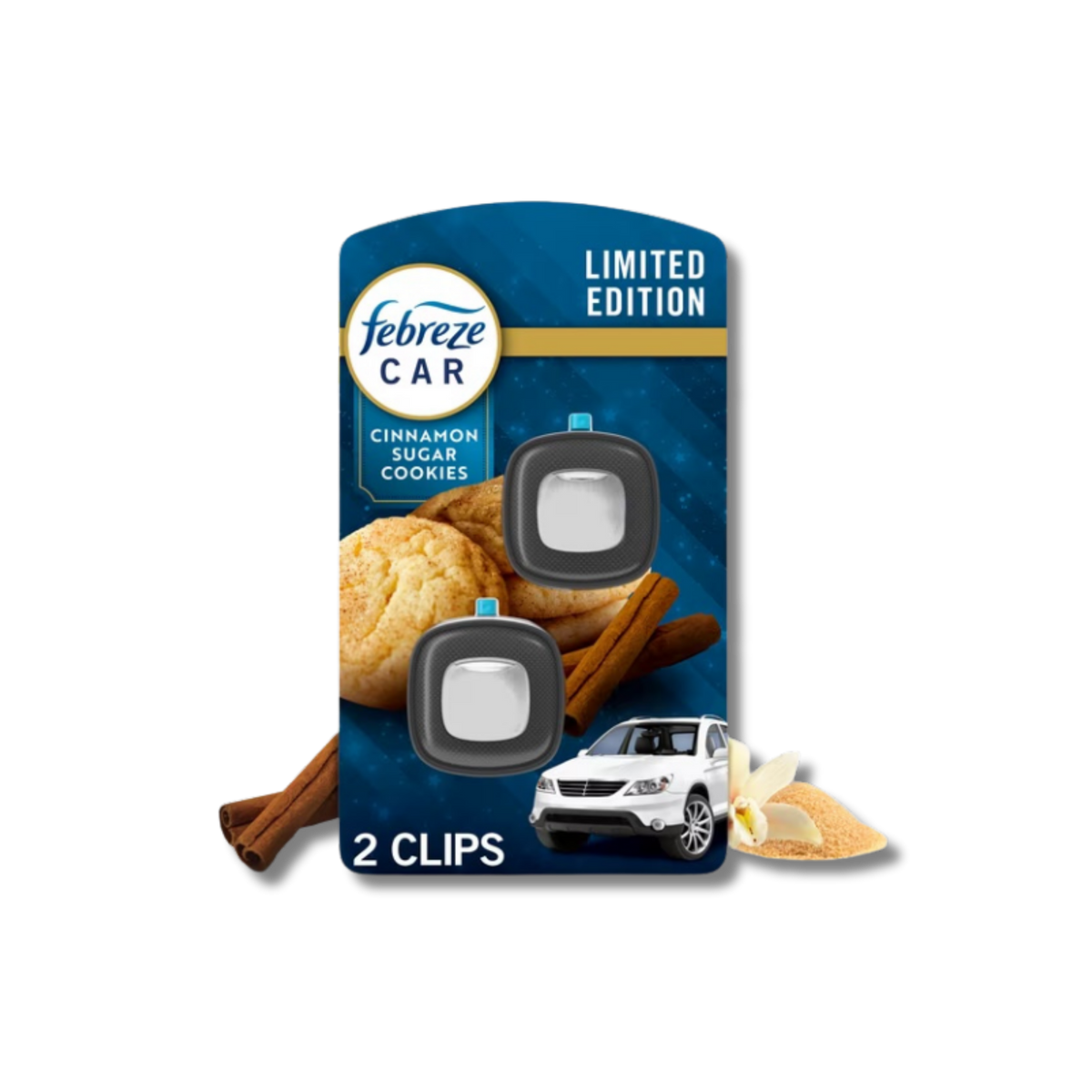 Febreeze Car Air Fresheners - Cinnamon Sugar Cookies 2 Pack