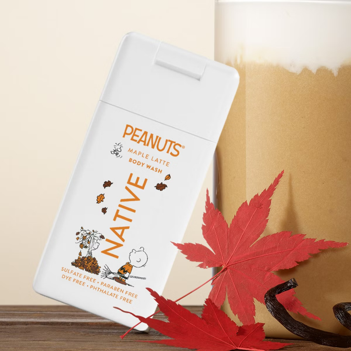 Native x Peanuts Body Wash Mini - Maple Latte
