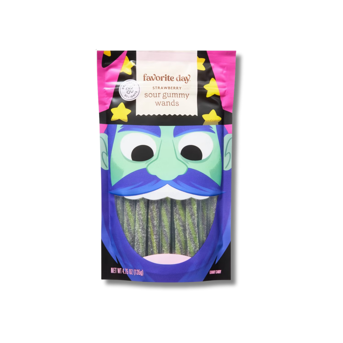 Favourite Day Sour Gummy Wands - Strawberry