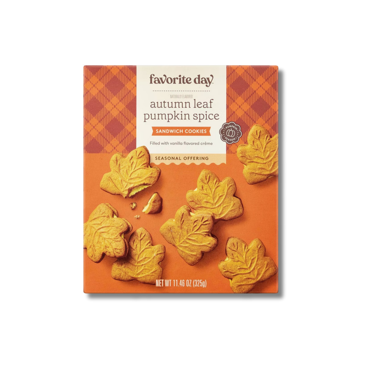 Favourite Day Sandwich Cookies - Autumn Leaf Pumpkin Spice