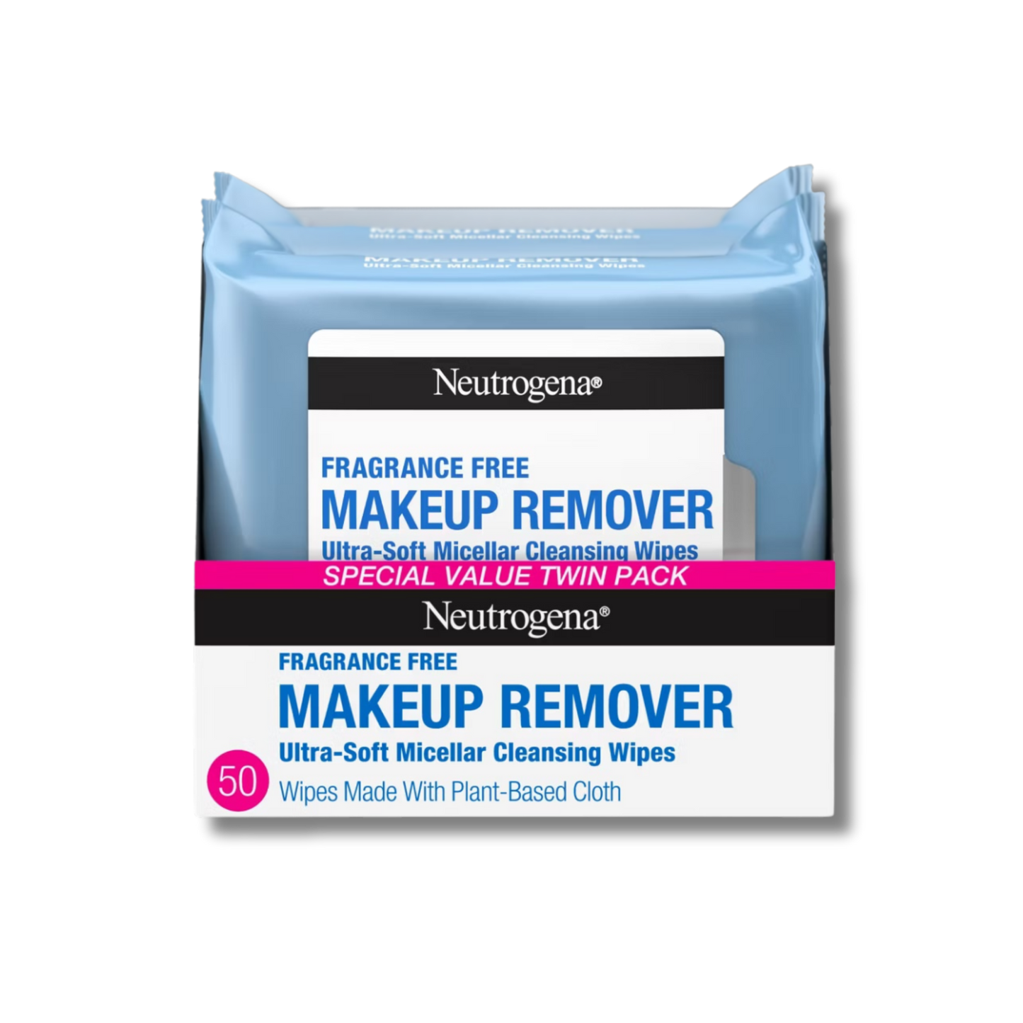 Neutrogena Fragrance Free Makeup Remover Wipes - 2pk